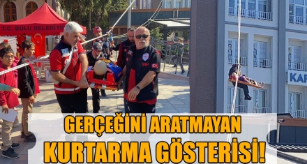 GERÇEĞİNİ ARATMAYAN KURTARMA GÖSTERİSİ!