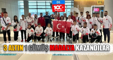3 ALTIN 1 GÜMÜŞ MADALYA KAZANDILAR 