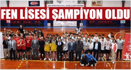 FEN LİSESİ ŞAMPİYON OLDU