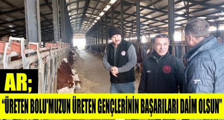 AR; “ÜRETEN BOLU'MUZUN ÜRETEN GENÇLERİNİN BAŞARILARI DAİM OLSUN”