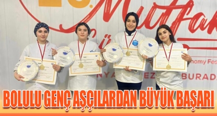 BOLULU GENÇ AŞÇILARDAN BÜYÜK BAŞARI