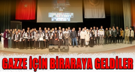 GAZZE İÇİN BİRARAYA GELDİLER 