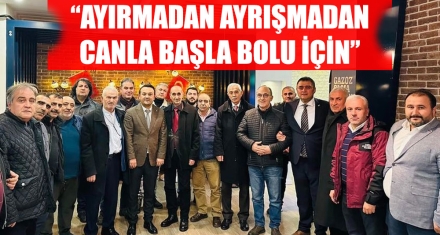 “AYIRMADAN AYRIŞMADAN CANLA BAŞLA BOLU İÇİN”