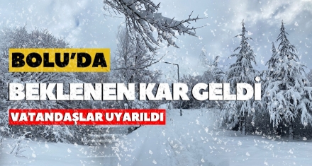 BEKLENEN KAR GELDİ 