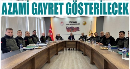 DEĞERLENDİRME TOPLANTISI YAPILDI 