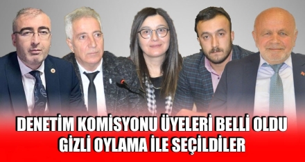 DENETİM KOMİSYONU ÜYELERİ BELLİ OLDU