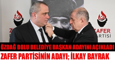 ÖZDAĞ BOLU BELEDİYE BAŞKAN ADAYINI AÇIKLADI
