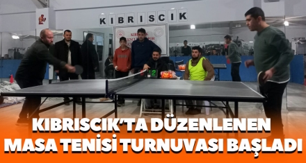 KIBRISCIK'TA DÜZENLENEN TENİS TURNUVASI BAŞLADI