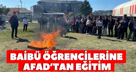 BAİBÜ ÖĞRENCİLERİNE AFAD'TAN EĞİTİM