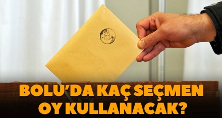 BOLU'DA KAÇ SEÇMEN OY KULLANACAK?