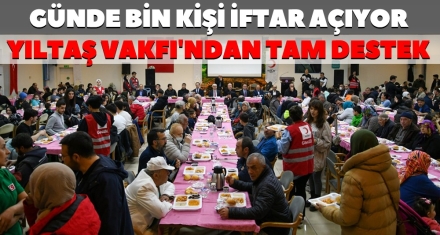 GÜNDE BİN KİŞİ İFTAR AÇIYOR!