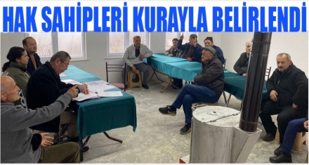 KURA ÇEKİMİ YAPILDI 