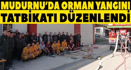 MUDURNU'DA ORMAN YANGINI TATBİKATI DÜZENLENDİ
