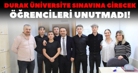 SINAVA HAZIRLANAN ÖĞRENCİLERE MEKTUP GÖNDERDİ