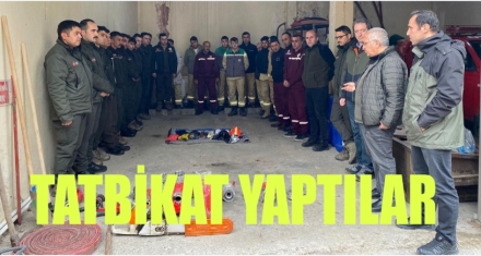 TATBİKAT YAPTILAR 