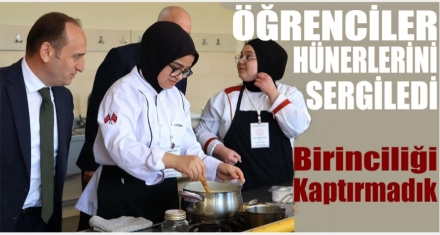HÜNERLERİNİ GÖSTERDİLER