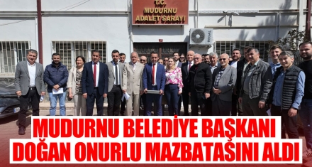 MUDURNU BELEDİYE BAŞKANI DOĞAN ONURLU MAZBATASINI ALDI
