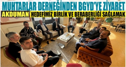 Akduman ve yönetiminden BGYD'ye ziyaret