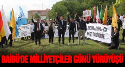 BAİBÜ'DE MİLLİYETÇİLER GÜNÜ YÜRÜYÜŞÜ 