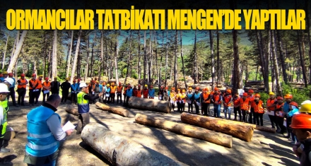 ORMANCILAR TATBİKATI MENGEN'DE YAPTILAR