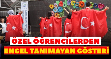ÖZEL ÖĞRENCİLERDEN ENGEL TANIMAYAN GÖSTERİ