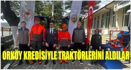 Hibe krediyle traktörlerini aldılar 