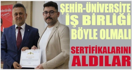 SERTİFİKALARINI ALDILAR 