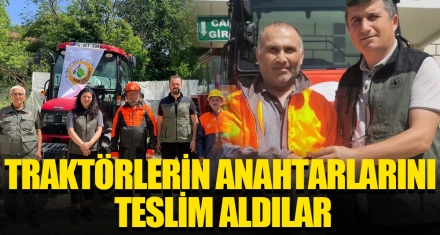 TRAKTÖRLERİN ANAHTARLARINI TESLİM ALDILAR