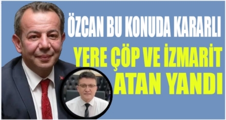 YERE ÇÖP VE İZMARİT ATAN YANDI