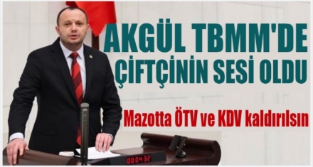 AKGÜL ÇİFTÇİNİN SESİ OLDU 