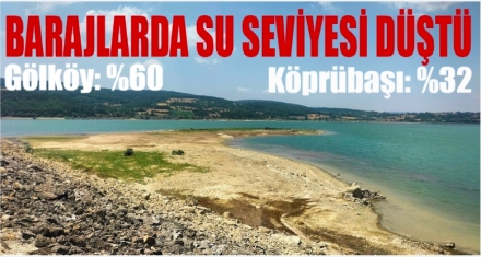 BARAJLARDA SU SEVİYESİ DÜŞTÜ 