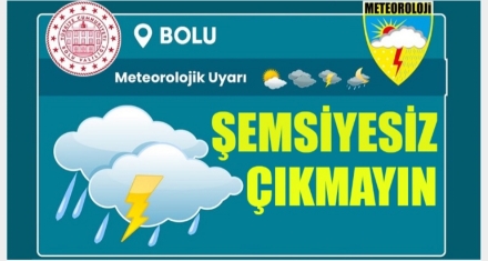 METEOROLOJİ UYARDI