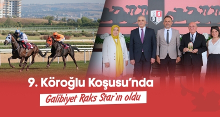9. Köroğlu Koşusu'nda galibiyet Raks Star'ın oldu