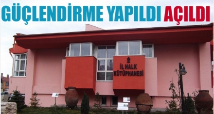 TADİLAT BİTTİ KÜTÜPHANE AÇILDI