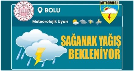 METEOROLOJİDEN SAĞANAK YAĞIŞ UYARISI