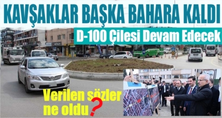 KAVŞAKLAR BAŞKA BAHARA KALDI