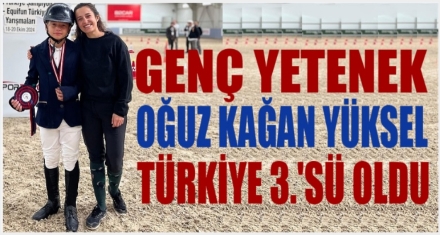Oğuz Kağan Yüksel Türkiye 3'üncüsü oldu