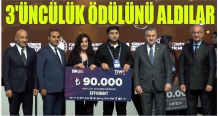 “EFFIORBIT”te üçüncülük ödülü