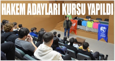 FUTBOL ADAY HAKEM KURSU YAPILDI