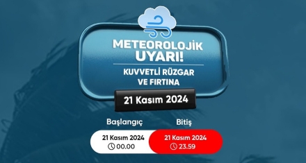 METEOROLOJİ UYARDI