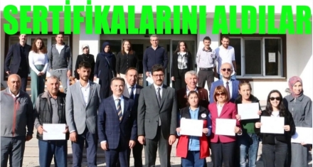 SERTİFİKALARINI ALDILAR