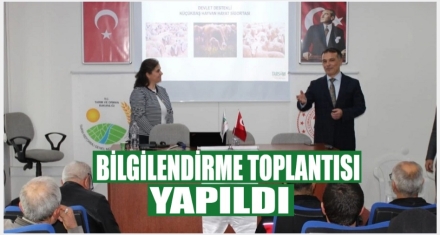 TARSİM BİLGİLENDİRME TOPLANTISI YAPILDI