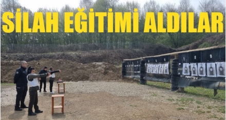 Göreve yeni başlayan personele silah eğitimi verildi