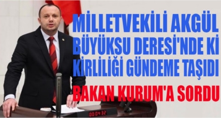 MİLLETVEKİLİ AKGÜL BÜYÜKSU'DA Kİ KİRLİLİĞİ GÜNDEME TAŞIDI