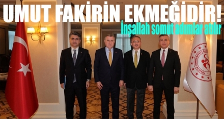 STADYUM İÇİN BAKAN'LA GÖRÜŞTÜLER