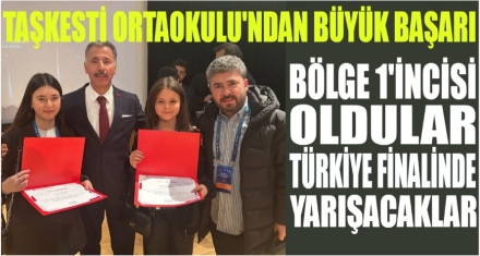  TAŞKESTİ ORTAOKULUNDAN BÜYÜK BAŞARI