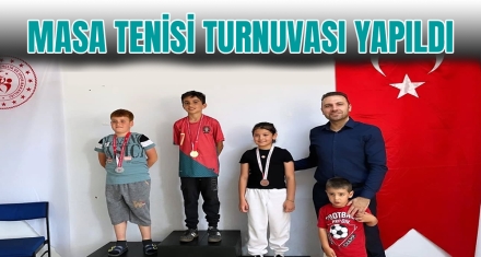 KIBRISCIK MASA TENİSİ TURNUVASI YAPILDI