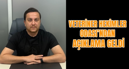 VETERİNER HEKİMLER ODASI'NDAN AÇIKLAMA GELDİ