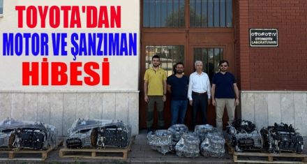 Toyota'dan Bolu Teknik Bilimler MYO'ya motor hibesi