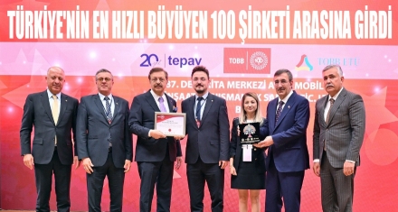 Türkiye'nin En Hızlı Büyüyen 100 Şirketi Arasına Girdi